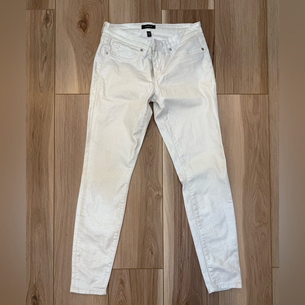 Bebe Ladies White Skinny Jeans